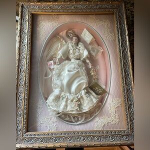 Vtg Franklin Mint Elaine Gibson Girls Remembrance Doll in Case with Accessories